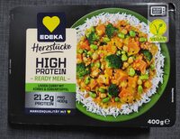 Herzstücke High Protein Ready Meal Linsen Curry mit Kürbis & Süßkartoffel