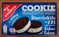 Cookie Sandwich Stracciatella Eis