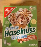 Waffeleis Haselnuss Hörnchen