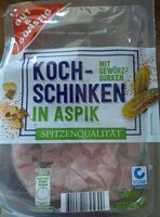 Kochschinken in Aspik mit Gewürzgurken