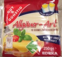 Allgäuer-Art Schmelzkäsescheiben