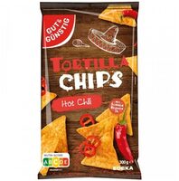 EDEKA GUT&GÜNSTIG Tortilla Chips Hot Chili 300g 1.59€ 1kg 5.30€ (2023 300g 1.92€ 1kg 6.19€)