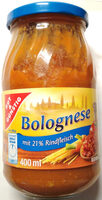 Bolognese mit 21% Rindfleisch