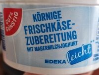 Körnige Frischkäsezubereitung