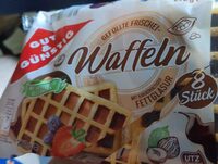 Gefüllte Frischei-Waffeln mit kakaohaltiger Fettglasur