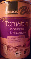 Tomaten in Stücken mit Knoblauch