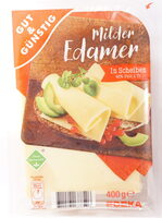 Milder Edamer in Scheiben