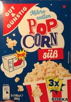 Mikrowellen-Popcorn süß