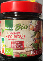 Klare Brühe mit Rindfleisch