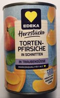 Obst: Pfirsich - Tortenpfirsiche in Schnitten