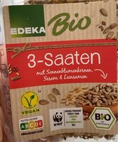 Edeka 3 Saaten 4311501748893 Knäckebrot mit Sonnenblumenkernen, Sesam und Leinsamen