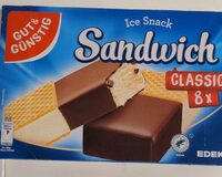 Ice snack sandwich