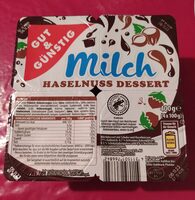 Milch Haselnuss Desert