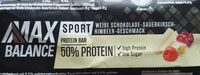 Sport Protein Bar 50% Weiße Schokolade-Sauerkirsch-Himbeer-Geschmack