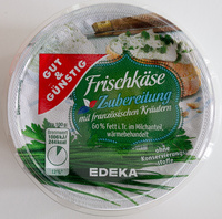 Frischkäsezubereitung mit französischen Kräutern