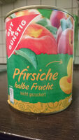 Pfirsiche halb