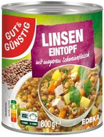 Linsen Eintopf mit Fleisch