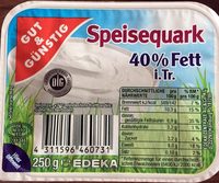 Speisequark 40% Fett i. Tr.