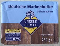 Deutsche Markenbutter Süßrahmbutter
