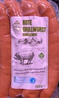 Rote Grillwurst geräuchert