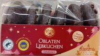 Santa Claus Town Oblaten Lebkuchen schokoliert 4316268373500 Feine Nürnberger Oblaten Lebkuchen mit Zartbitterschokolade überzogen