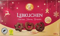 Lebkuchen Herzen, Sterne, Brezeln - Zartbitter