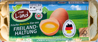 Frische deutsche Eier aus Freilandhaltung