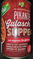 Gulaschsuppe mit Rindfleisch