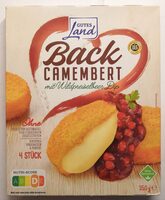 Back Camembert mot Wildpreiselbeer Dip