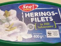 Heringsfilet in Dillsahnesauce