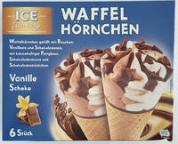 Waffelhörnchen Vanille-Schoko