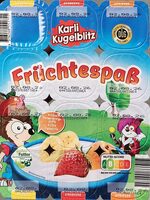 Früchtespaß - Banane, Erdbeere, Aprikose