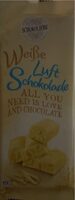 Weiße Luft Schokolade