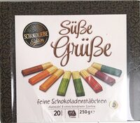 Süße Grüße feine Schokoladenstäbchen