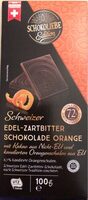 Schweizer Edel-Zartbitter Scokolade Orange