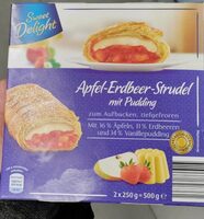 Apfel-Erdbeer-Strudel mit Pudding