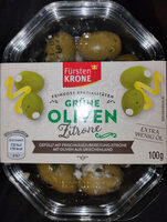 Grüne Oliven Zitrone
