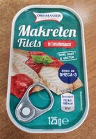 Dreimaster Fischfeinkost Makrelenfilets in Tomatensauce ohne Haut und Gräten 4316268629348