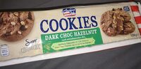 Cookies dark chocolate hazelnut