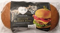 Premium Brioche Burger Buns vorgeschnitten