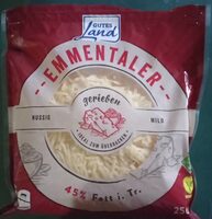 Geriebener Käse Ementaler