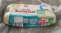 Gekochte bunte Eier