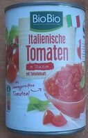 Italienische Tomaten in Stücken