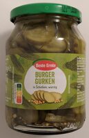 Burger-Gurken in Scheiben, würzig