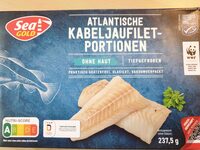 Atlantische Kabeljau Portionen