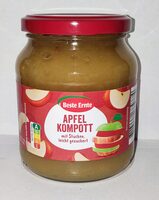 Apfelkompott mit Stücken, leicht gezuckert
