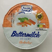 Buttermilchdessert Rhabarber