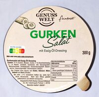 Gurkensalat mit Essig-Öl-Dressing