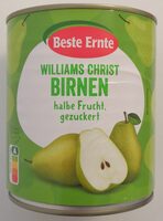 Williams Christ Birnen, halbe Frucht, gezuckert
