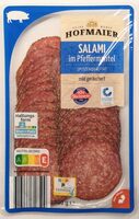 Salami im Pfeffermantel mild geräuchert